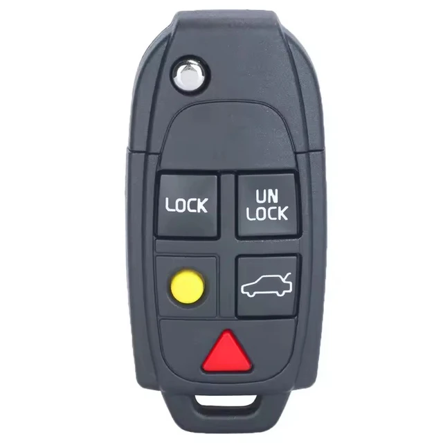 พลิกรีโมทกุญแจรถ Fob 315MHz ID48 ชิปสําหรับ Volvo XC70 XC90 S60 S70 S80 V70 2004 2005 2006 2007 2008 2009 2010-2015 LQNP2T-APU 6