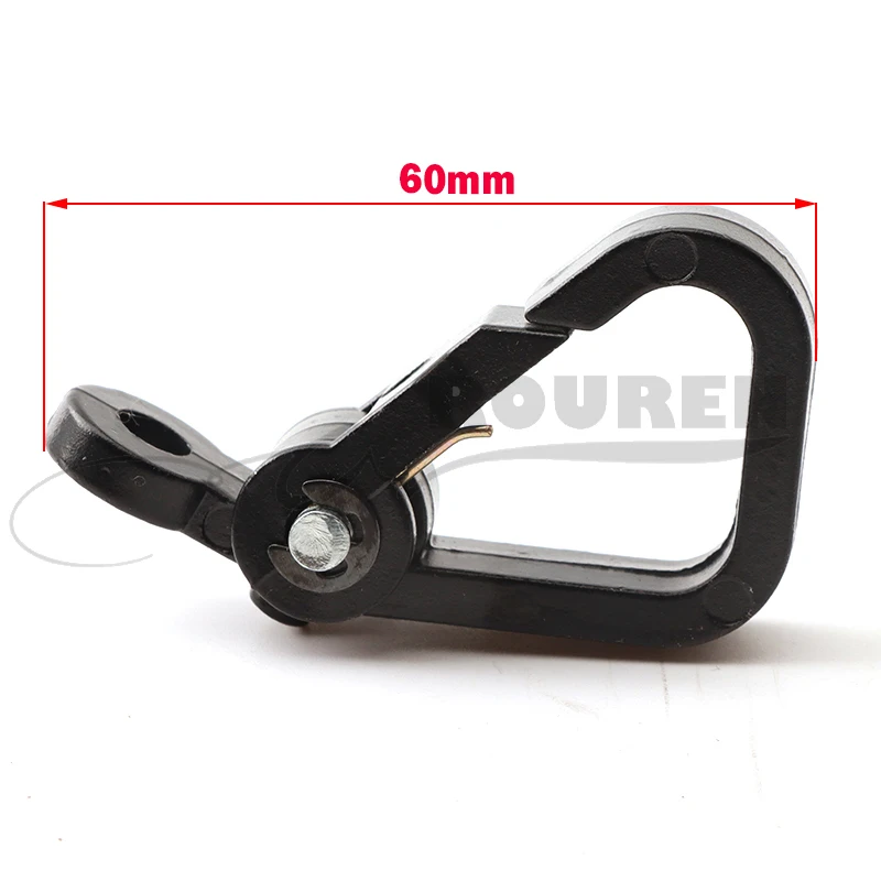 Aluminum Alloy Spring Clip Snap Hook For Motorcycle Helmet Bottle Luggage Scooter Dirt Bike ATV Quad Moto Parts