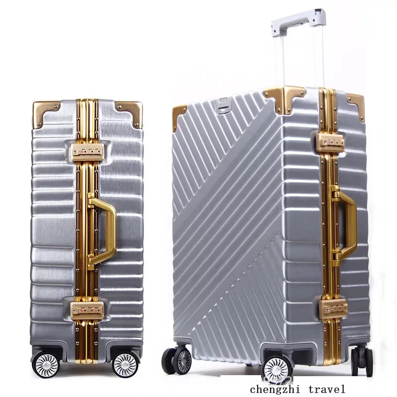 

Carrylove 20"24"26"29" Inch Aluminium Frame Suitcase Box Strong Business Trolley Luggage Bag On Wheels