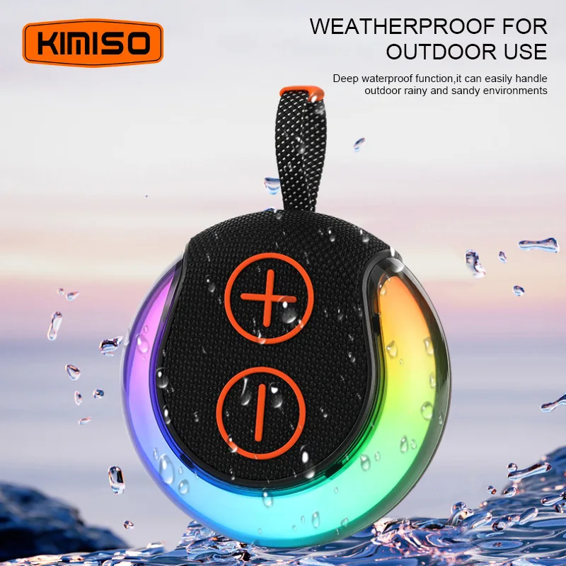 Mini Portable Waterproof Bluetooth Speaker Sound Activated RGB Mobile Music Loud Boombox Home Party TWS Wireless Subwoofer Card_voghion.com