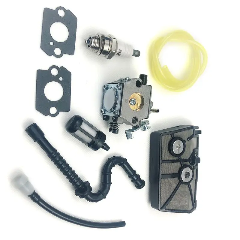 Stihl 028 028AV Chainsaw Carburetor Tillotson HU-40D Walbro WT-16B With Gaskets Air Fuel Filter Kit Parts motorcycle carburetor chainsaw filter kit