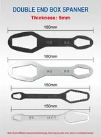 3-17mm Multifunctional Double End Box 8-22mm Hexagonal Solid Wrench ForTightening VariousDiameter Screws And Nuts 2