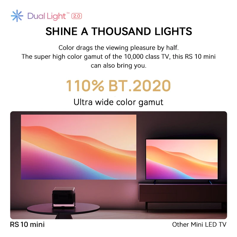 ミニポータブル3色レーザープロジェクターXGIMI-RS,ホームシアター