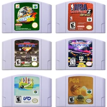 

Video Game Cartridge 64 Bits Game Console Card Sports Games Series NFL Blitz 2001 Soccer 2000 Super Bowling USA Version