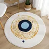 Artistic Round Carpet Stripes Creative Rugs Bedroom Soft Comfortable Play Rug Living Room Coffee Table Lines Decorative Carpets 1