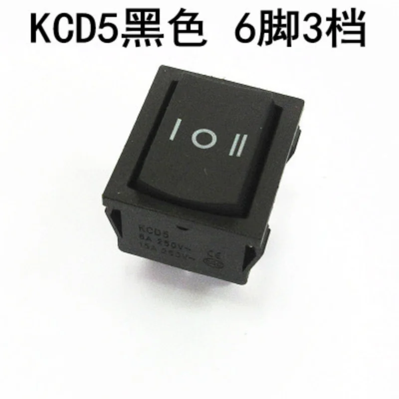 Фото 5 шт., выключатель KCD5 для лодки, черный, 4/6 pin, 2/2 скорость, 3 скорости, трафик и зеленый цвет, со стандартным двойным источником питания, выключатель корабля, 6 А в №4