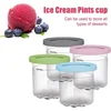 Ice Cream Pints Cup, Ice Cream Containers with Lids for Ninja Creami Pints NC301 NC300 NC299AMZ Series Ice Cream Maker 2
