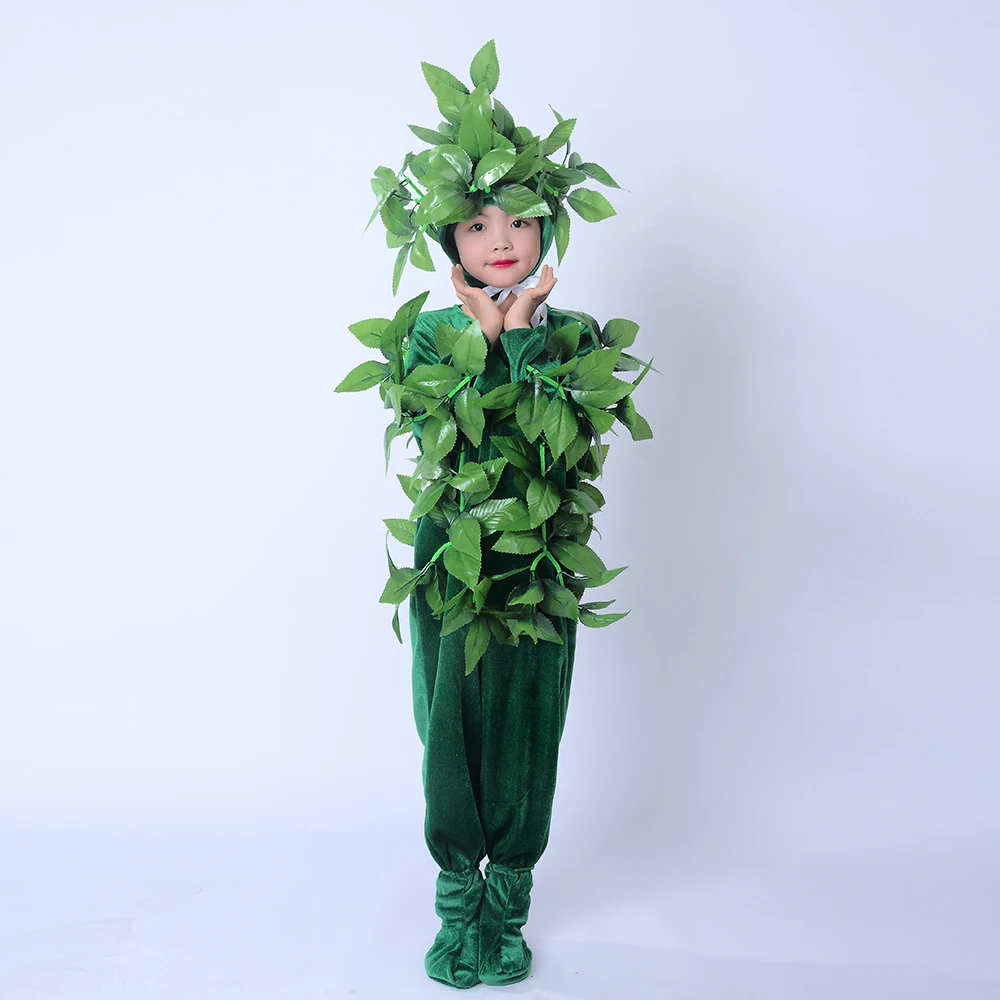 thumbnail image 1 of Disfraces de cosplay para niños, disfraces de baile, árboles verdes, ropa de actuación, disfraz de Halloween para niños, plantas, cosplay, 1 of 5