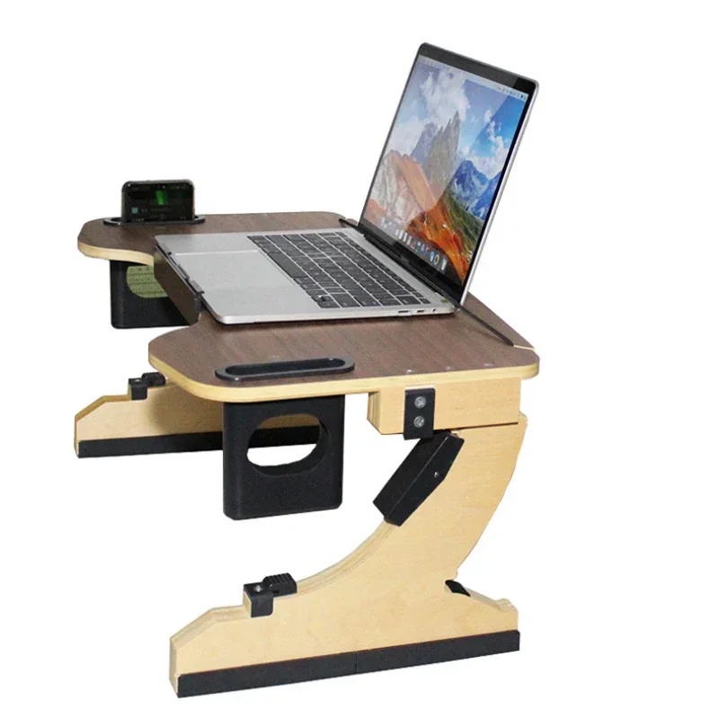 Multifunkční líný osoba ležící psací stůl dřevěný 360°adjustable notebook depo, psací stůl počítač depo, přenosné skládací depo, 
