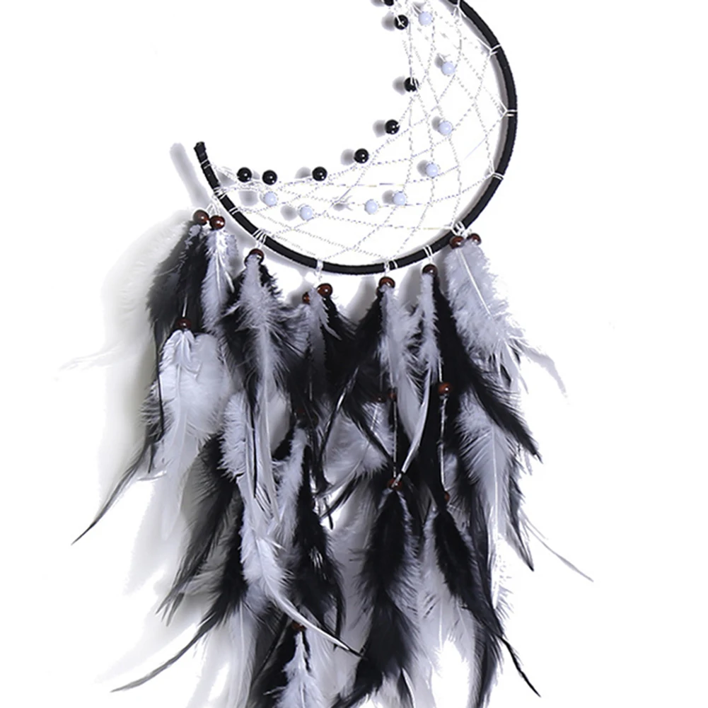 Wind chimes Wind chime Dream catcher wall decoration 50cm Dream Catcher Wind Chimes Mini Handmade Indian Style Feather Dreamcatcher Pendant Hanging Bedroom Decoration Ornament