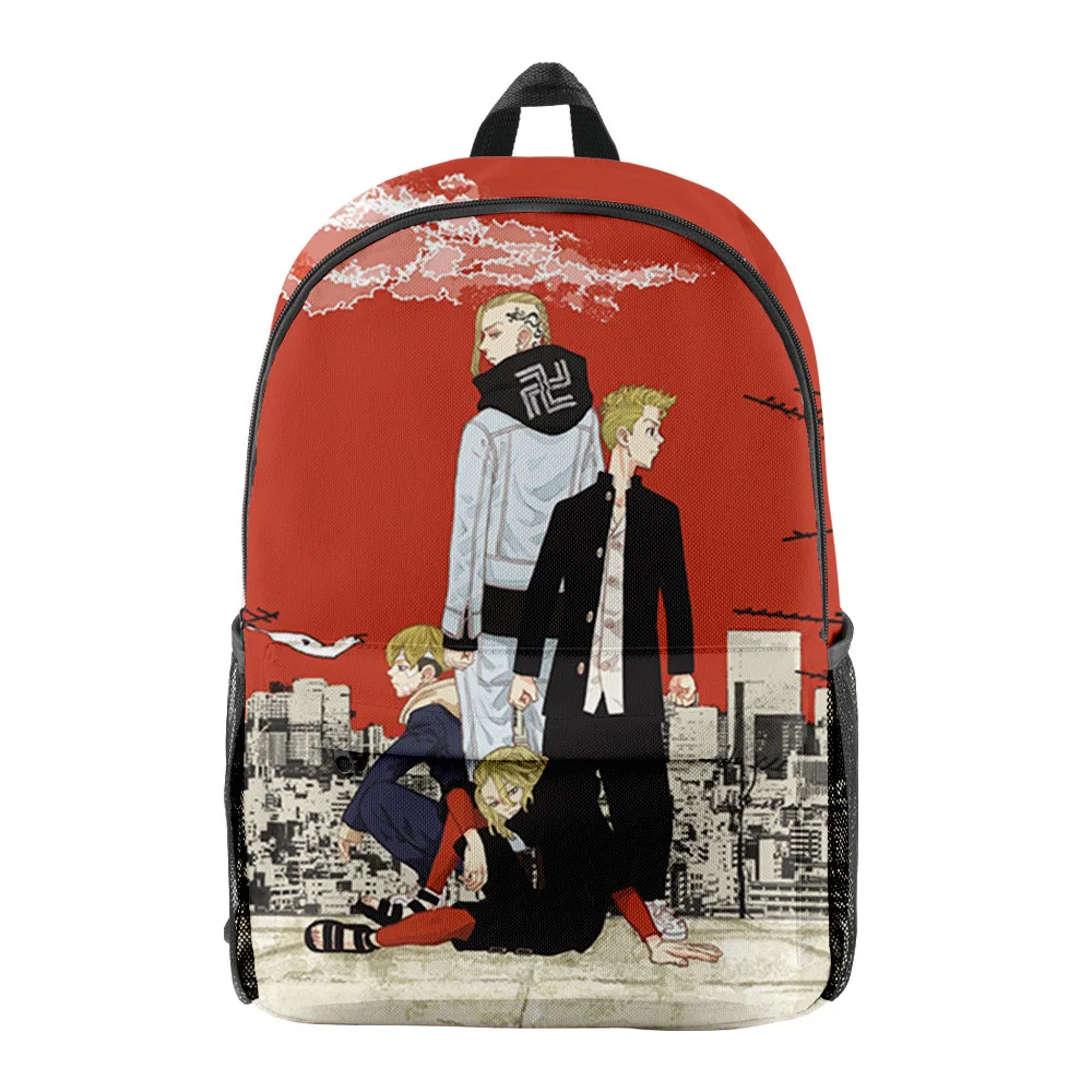 

Classic Tokyo Revengers Anime pupil Bookbag Notebook Backpacks 3D Print Oxford Waterproof Boys/Girls Casual Travel Backpacks