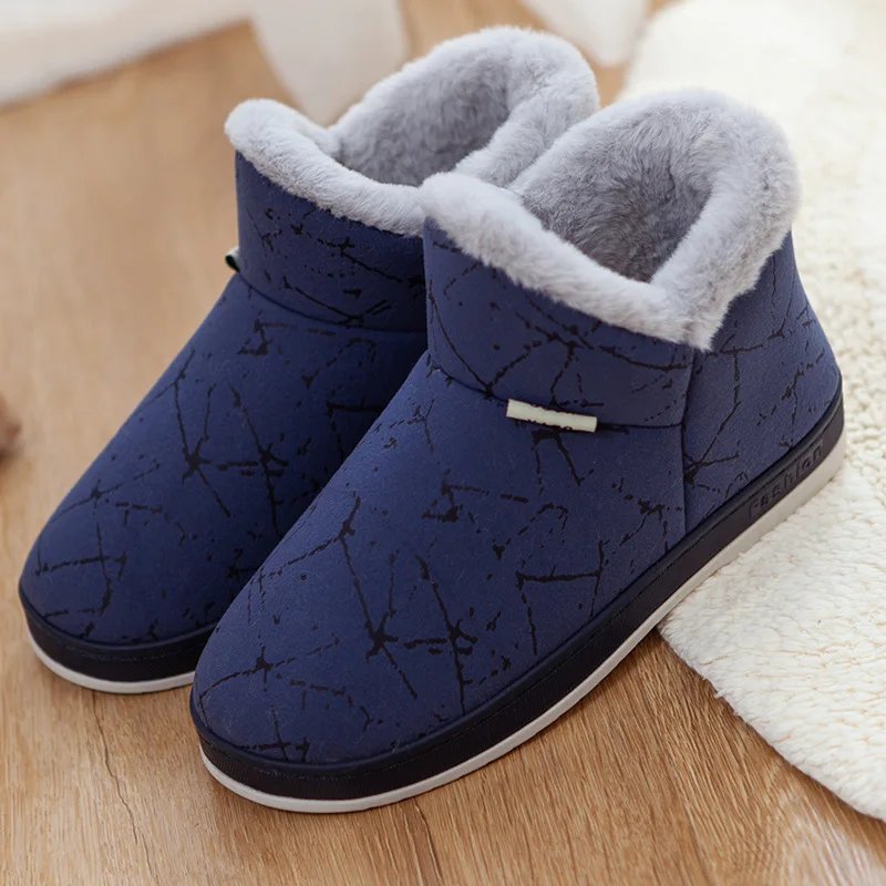 Men Sneakers Men's Ankle Boots Spring Fashion Suede Slippers Non-slip Casual Furry Shoe