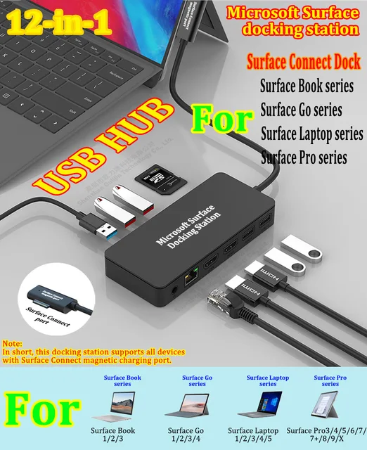 Docking Station Surface Laptop Usb C To Hdmi Microsoft Surface