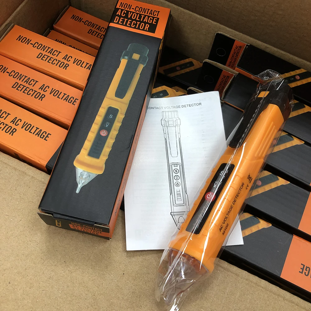 12V-1000V Electric Tester Non Contact AC Voltage Detector Sensitivity Adjustable Pen Style Meter Voltage Pencil Indicator Voltme