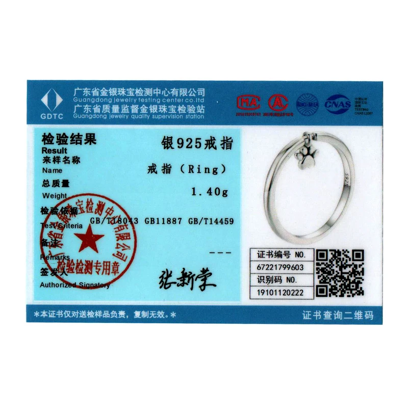 WOSTU Real 925 Sterling Silver Lovely Cat Pet Claw Link Rings For Women Cute Animal Ring Girl Birthday Jewlery Dog Lover Gift silver rings silver ring