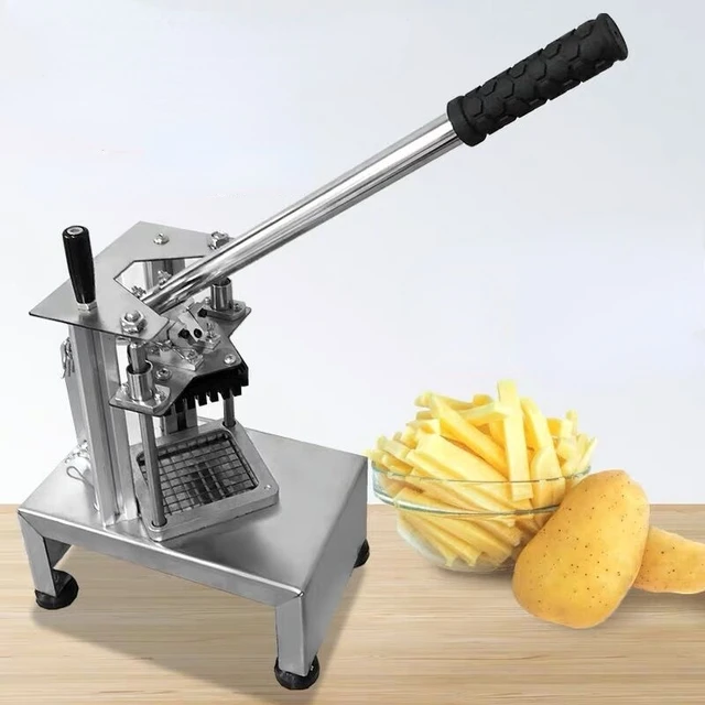 Commercial French Fry Cutter Stainless Steel Potatos Strips Slicer  Vegetable Fruit Potatos Chips Hand Press Cutting Machine - AliExpress