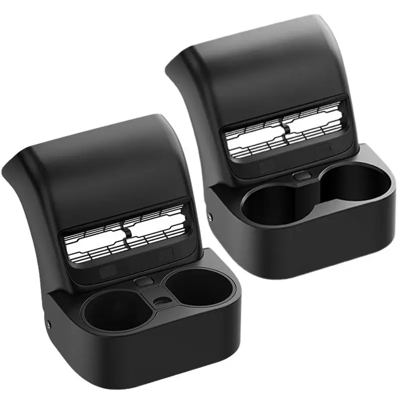 

Drink Holders For Car Magnetic Car Drink Organizer Multifunctional Storage Box Anti-Tip Air Conditioning Cup Organizer