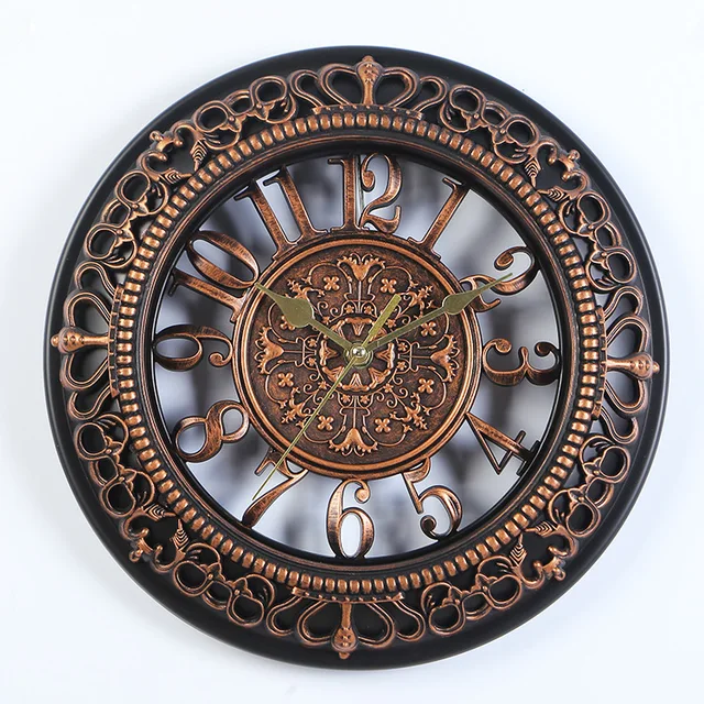 12 Hüvelykes Európai Kreatív Kerek Óra Retro Falióra Modern Design Konyha Hálószoba Iroda Csendes Dekoratív Kvarc - Image 4