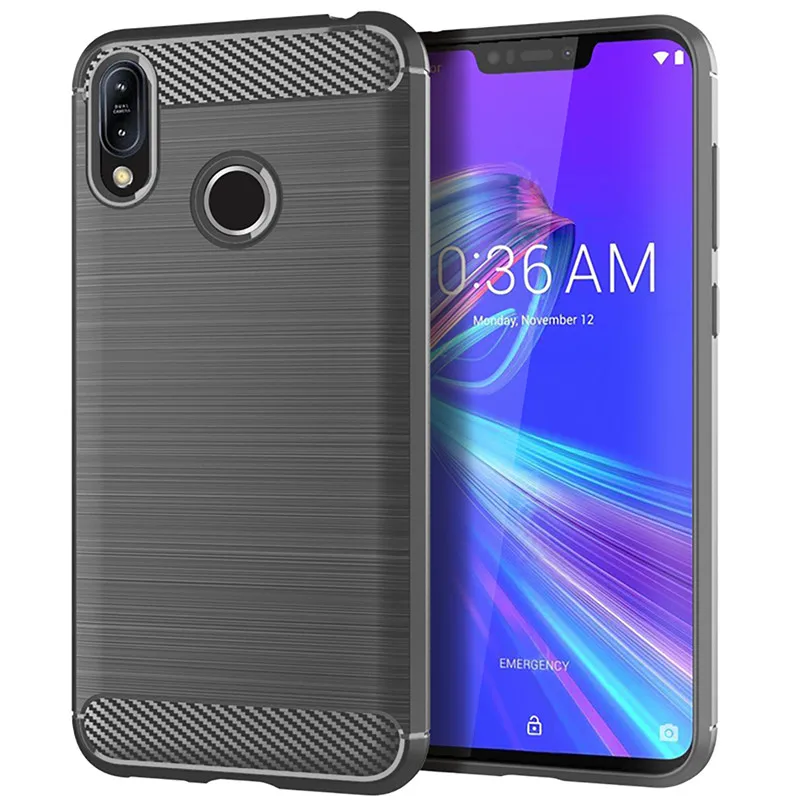 Carbon Fiber Shockproof Silicone Case - Full Protective Bumper Cover