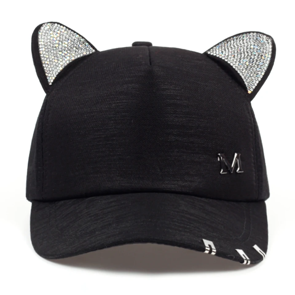 Unisex Cat Ears Adjustable Baseball Cap