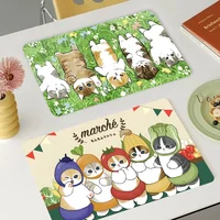 Funny Cat Mofusand Kitchen Draining Mat Tableware Pad Coffee Dish Drying Mat Placemat Bathroom Kitchen Drain Pad 1