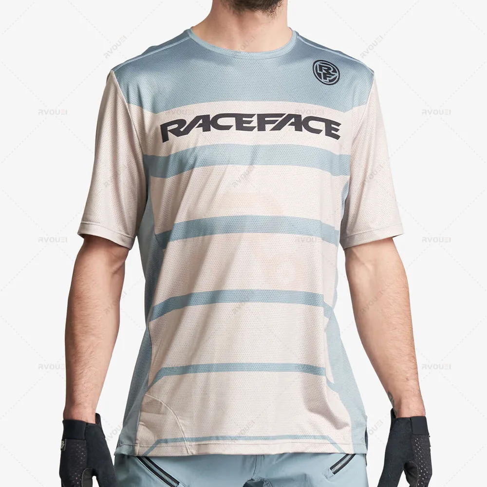 RACE FACE-Mountain Bike Shirt, Long Sleeve, MTB Jerseys, Off Road