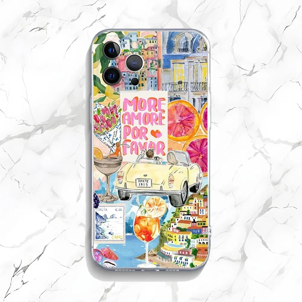 Ocean Wine Glass Lemon Design Phone Case - Stylish Protective Cover