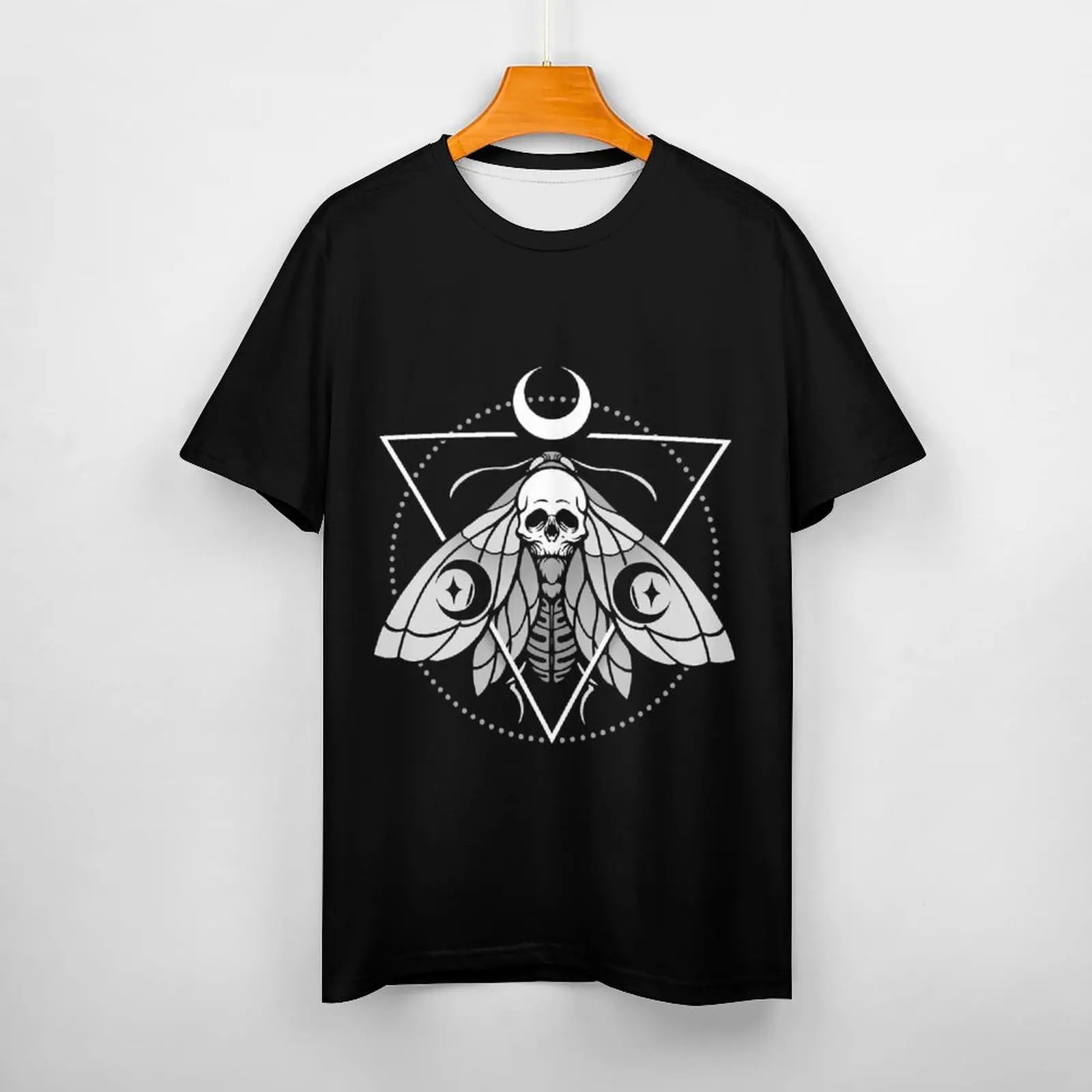 

Student Cotton T-shirt Funny Mystic Moth Female Printed T-shirt