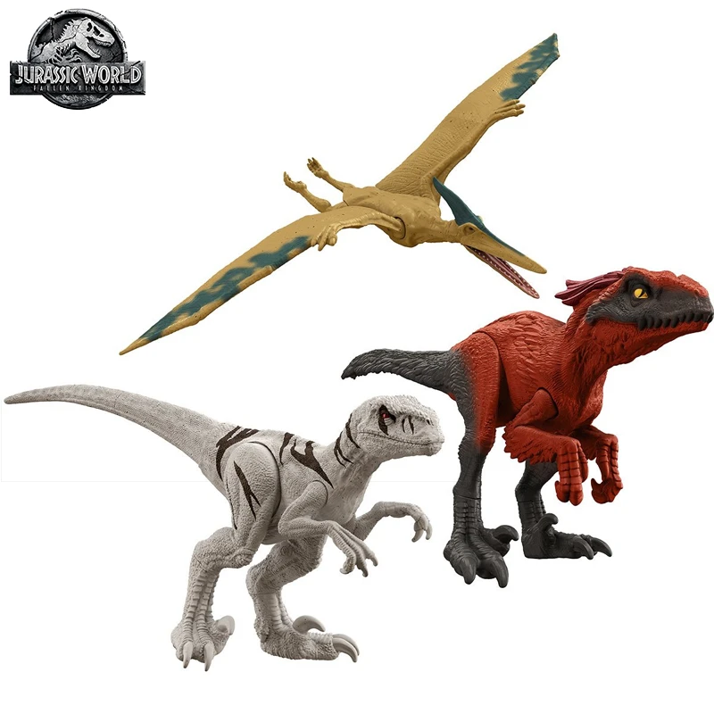 Jurassic World Dominion Edmontosaurus Pyroraptor Atrociraptor