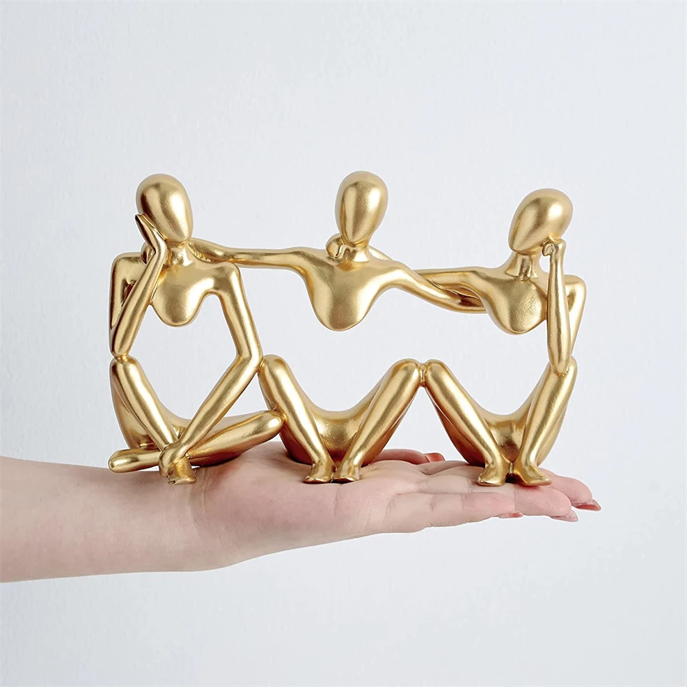 

Минималистичная абстрактная статуя, скульптура из смолы, фигурка персонажа, офисные аксессуары для домашнего декора, украшение для гостиной