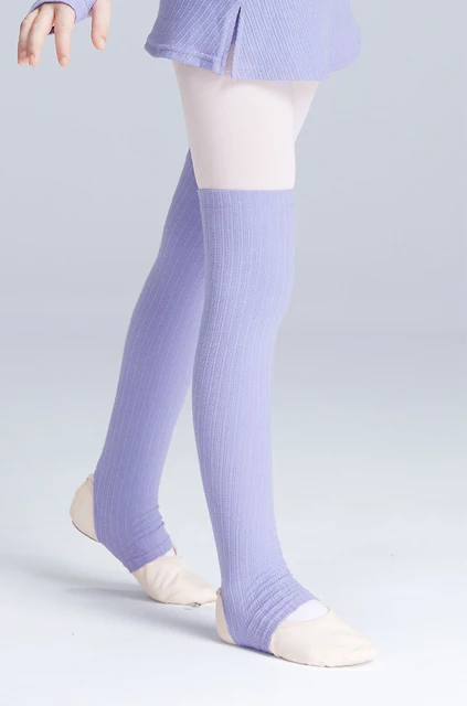 3 Paia Scaldamuscoli A Maglia Anni '80 - Calzini Lunghi Per Donne, Balletto, Danza, Yoga, Stile Retro (Nero)