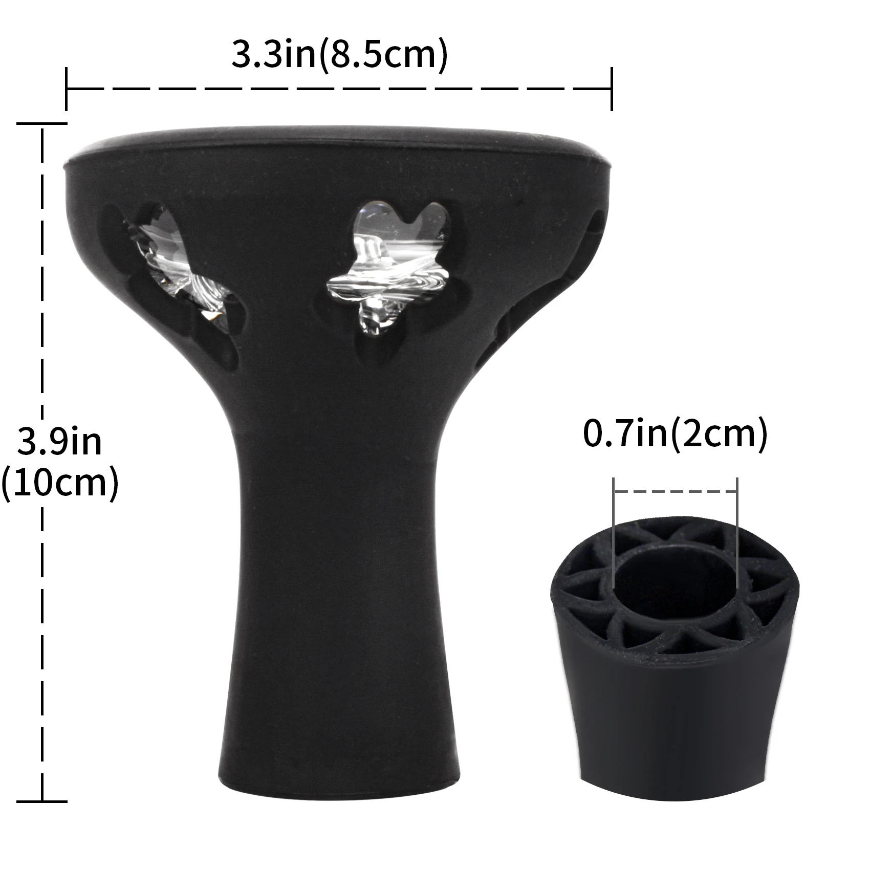 Hookah Accessories Silicone Glass Hookah Bowl Single Hole Flower Style Shisha Bowl Nargile Sheesha Narguile Chicha Tobacco Accessories Tool