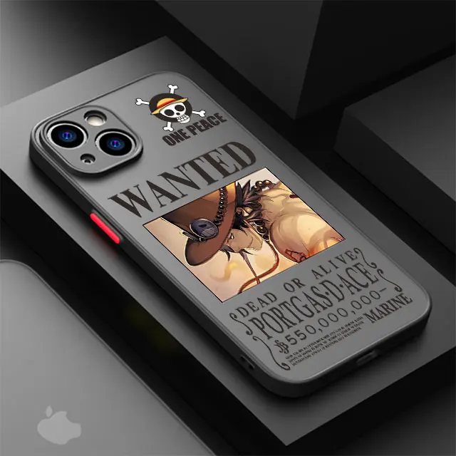 thumbnail image 1 of Funda a prueba de golpes para iPhone 12 Mini, 13, XS, X, 7, 6S, XR, SE, 14 Pro Max, 8 Plus, 15 Pro, 11 Pro, 13, PC dura, Anime, o-one Piece, Luffy, 1 of 5