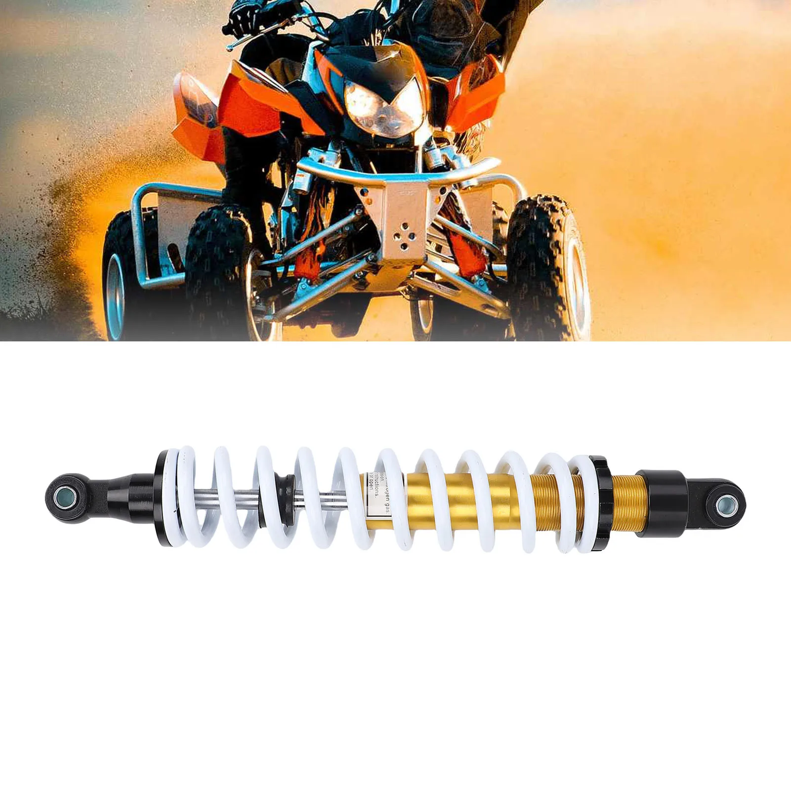 Heavy Duty Shock Absorber 10mm Diameter Spring Multifunctional Suspension Coil Spring Shock Absorber Weather Proof for ATV UTV