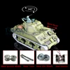 HENG LONG 1/16 Scale Upgraded 7.0 M4A3 Sherman RC Tank 3898 Metal Tracks Telescopic Barrel Recoil BB Shooting TH17673 1