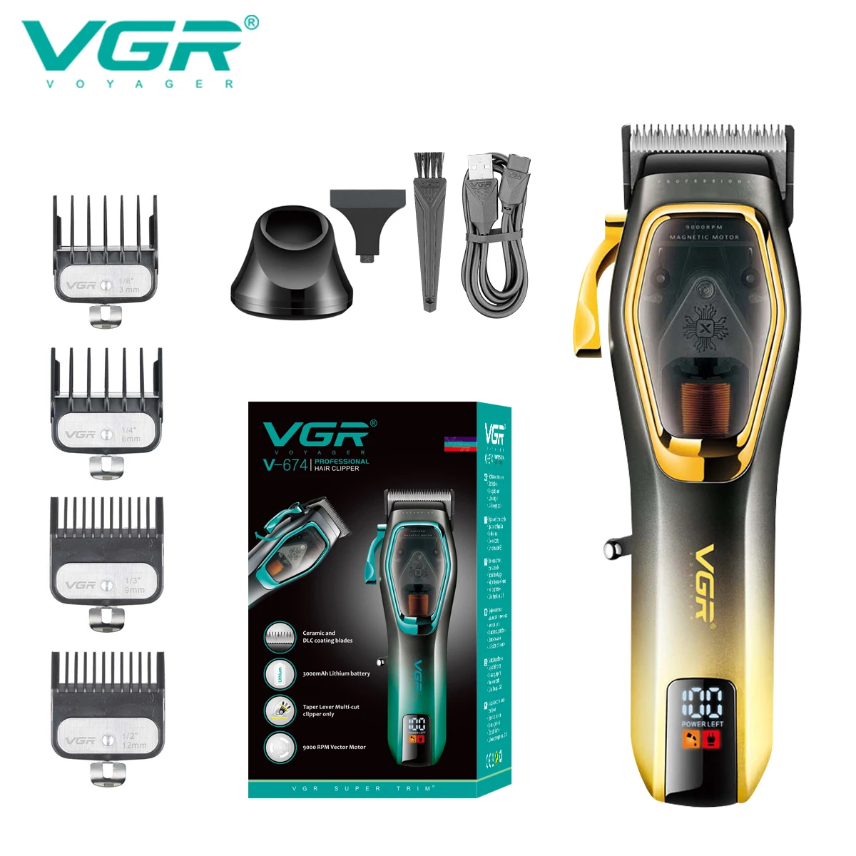 VGR مقص الشعر المهنية الشعر المتقلب 9000 دورة في ا...