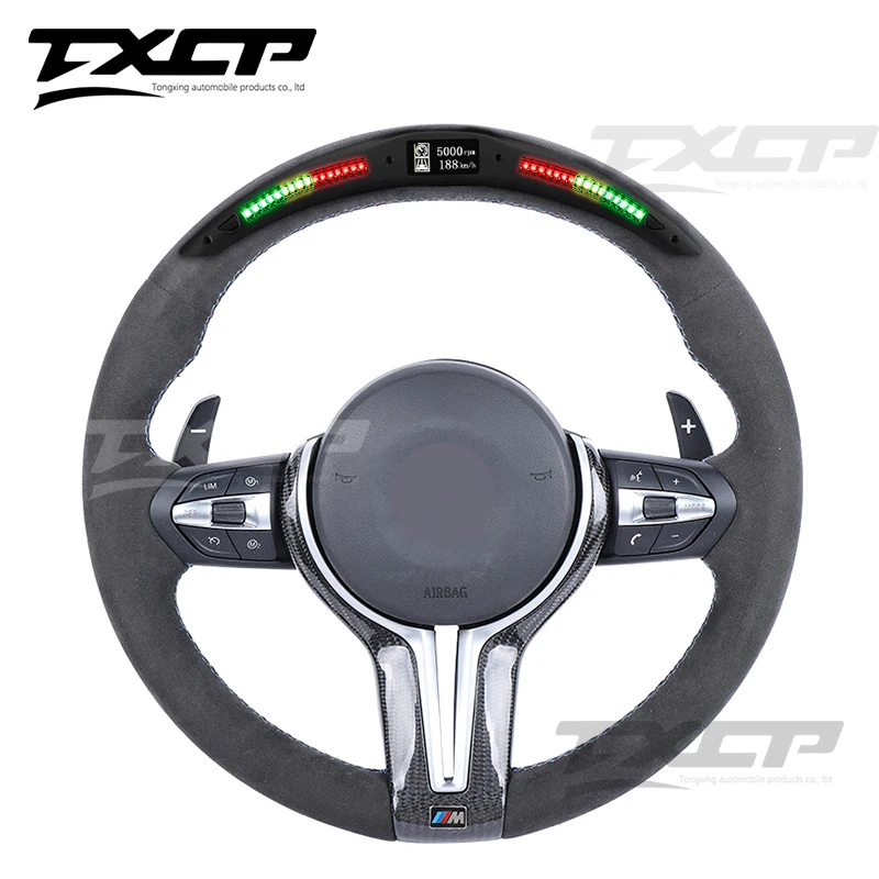 Carbon Fiber Led Dash Shift Lights Steering Wheel Alcantara For Bmw M2
