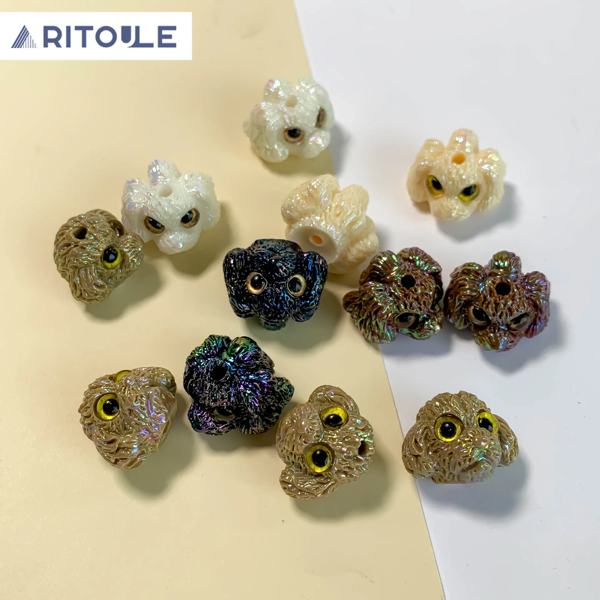 Grinch собака голова большой глаз Милые акриловые бусины своими руками бриллиантовое ожерелье бисер diy аксессуары брелок