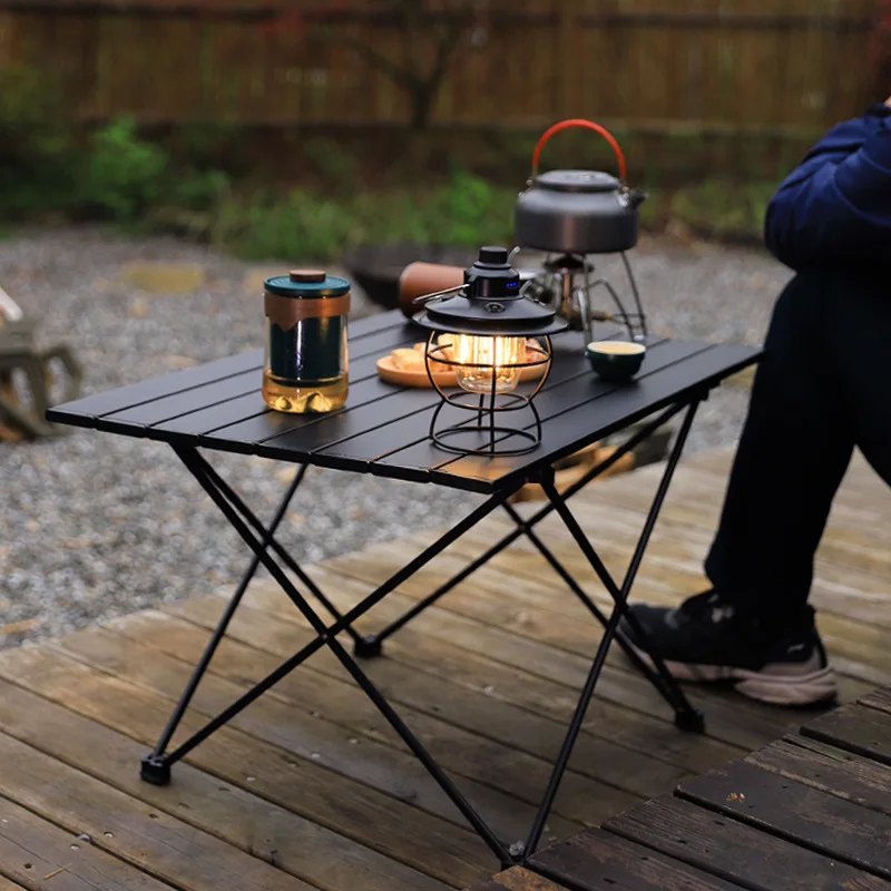 

Outdoor Camping Barbecue Folding Table Portable Ultralight Aluminum Alloy Foldable Picnic BBQ Desk