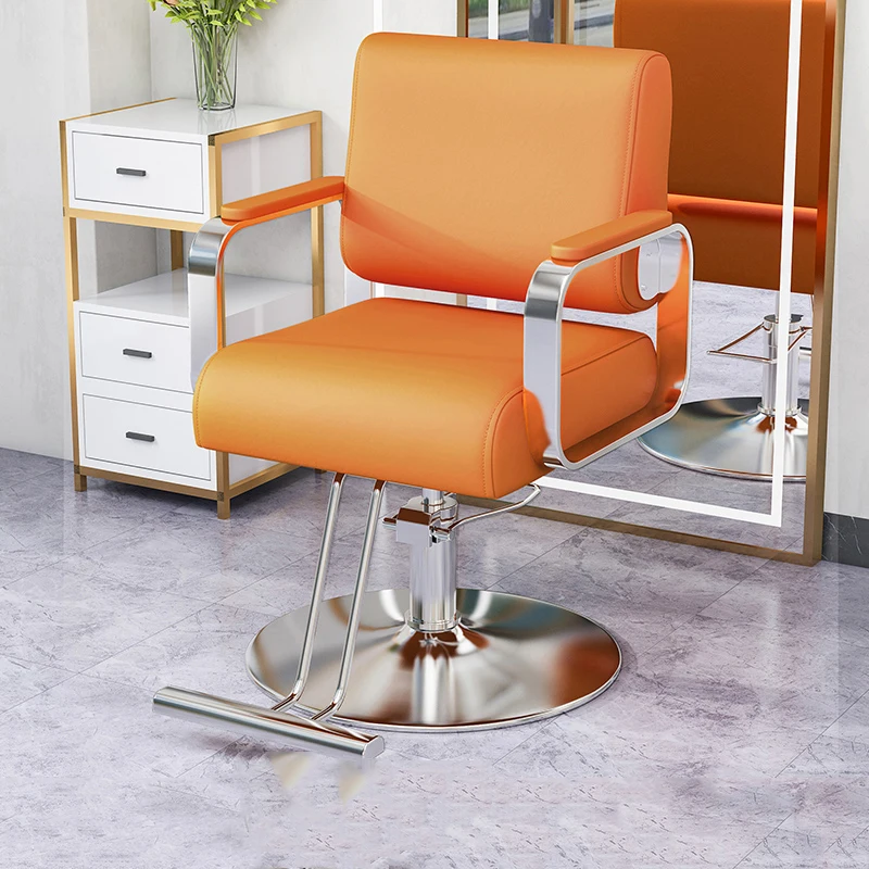 Work Nail Barber Chair Professional Hydraulic Haircut Luxury Shampoo Barber Chair Beautician Taburete Ruedas Furnitures HDH rotating shampoo barber chair footrest modern grey luxury metal professional barber chair facial silla de ruedas furniture hdh