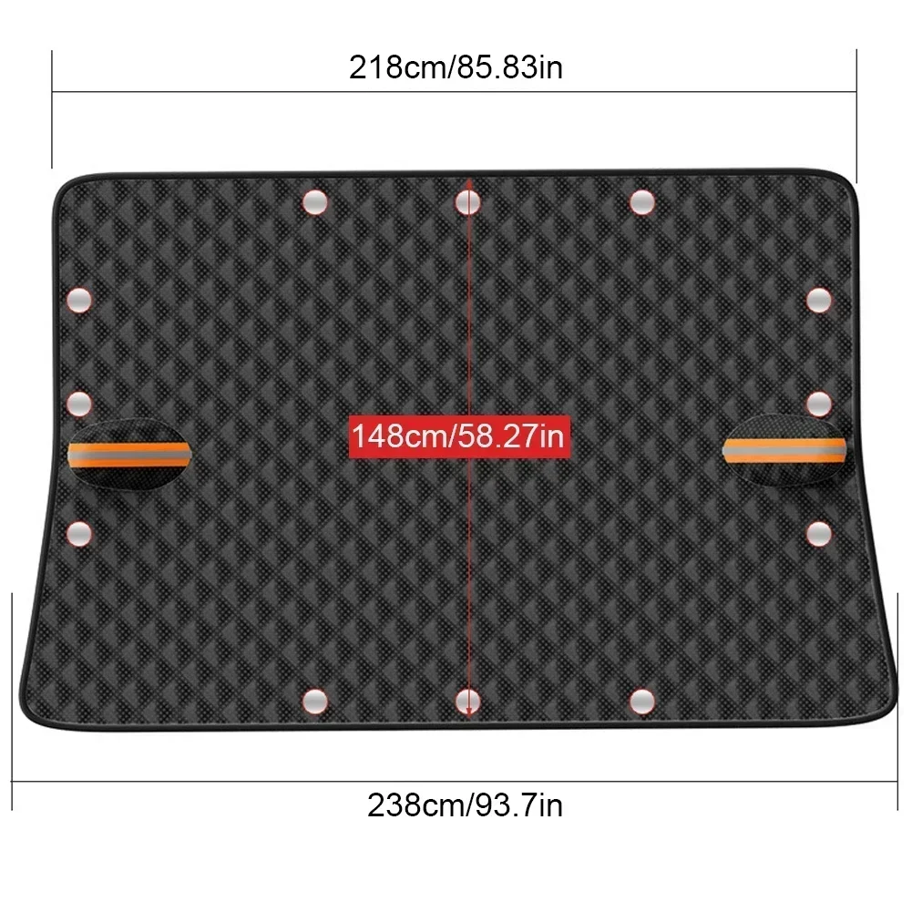 Cubierta de nieve para coche de invierno, Protector magnético para parabrisas, visera de cristal de gran tamaño, accesorios impermeables anticongelantes para coche