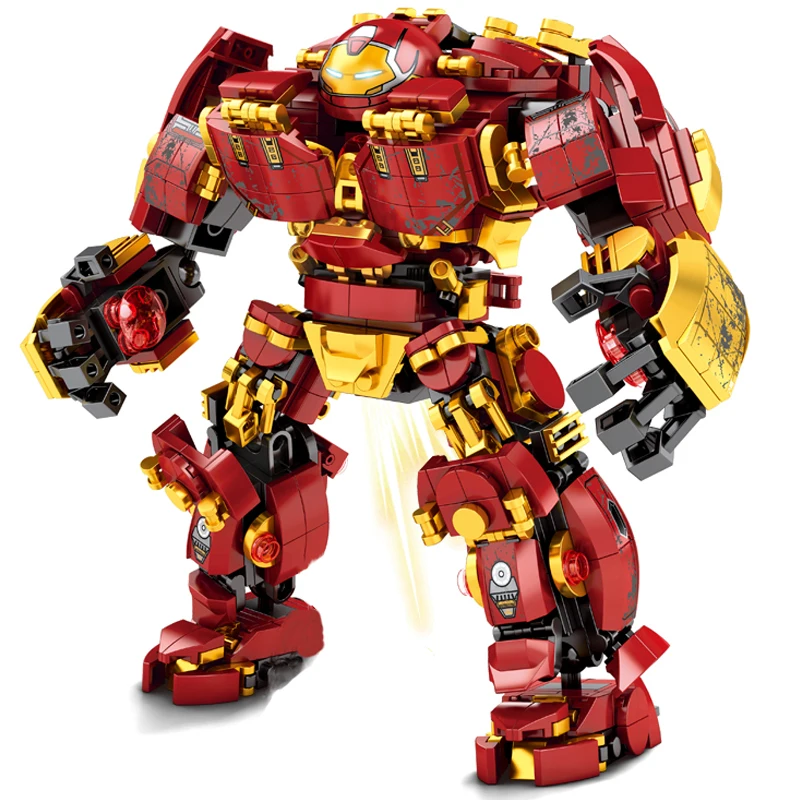 

Marvel Superhero The Avengers Lron Man War Machine Hulkbuster Building Blocks Set Bricks Model Classic Movie Children Toys Gifts