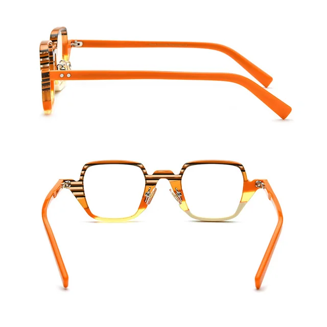 Belight Optiacl Fancy Candy Color Acetate Irregular Shape Glasses Frame Men  Women Prescription Eyeglasses Eyewear 76814