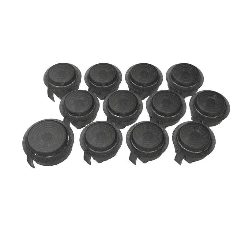 11pcs 24mm 1pcs 30mm Black Mechanical Snap in Buttons with Outemu Low Profile Switch Red Replace for Hitbox Arcade DIY MAME t wolf v6 usb wired mouse 6 buttons luminous mechanical computer mouse technology black