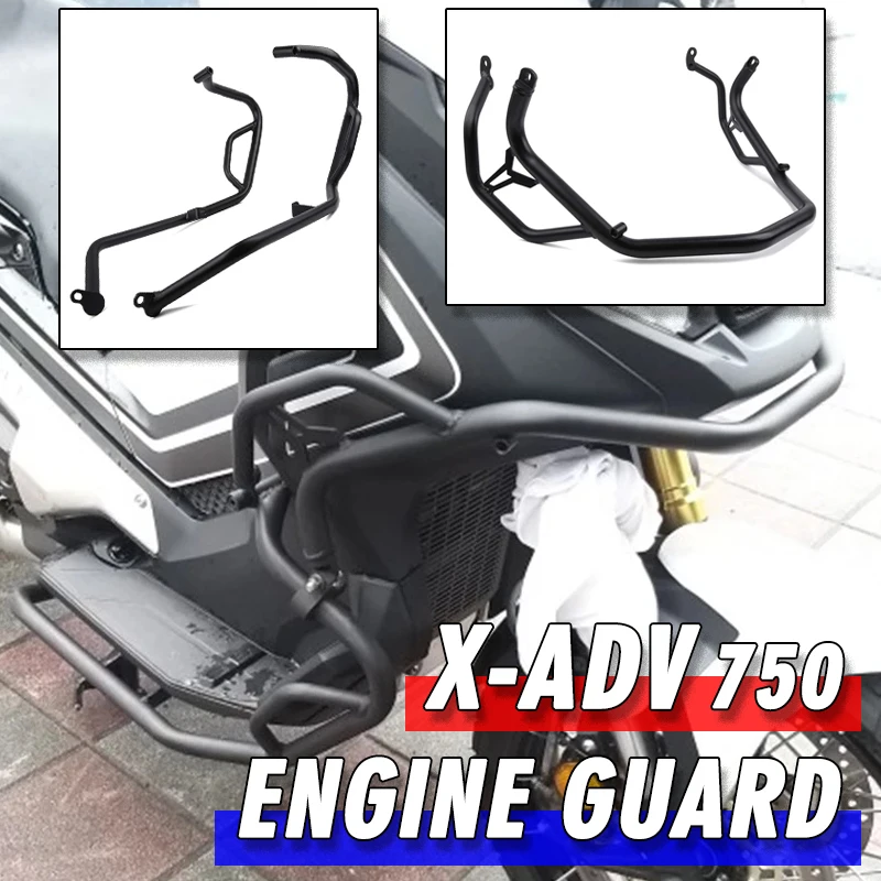 

MKLIGHTECH For HONDA XADV X-adv 750 XADV750 2017-2020 Motorcycle Bumper Engine Guard Crash Bar Body Frame Protector Accessories