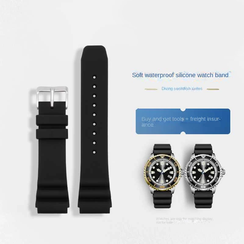 Cinturino Per Orologio In Silicone Impermeabile Morbido Per Casio Pesce Spada Mdv106 Mtp-Vd01 Mdv-106 Mtp-1374 Mtp-1375 Water Ghost Ocean Watchband