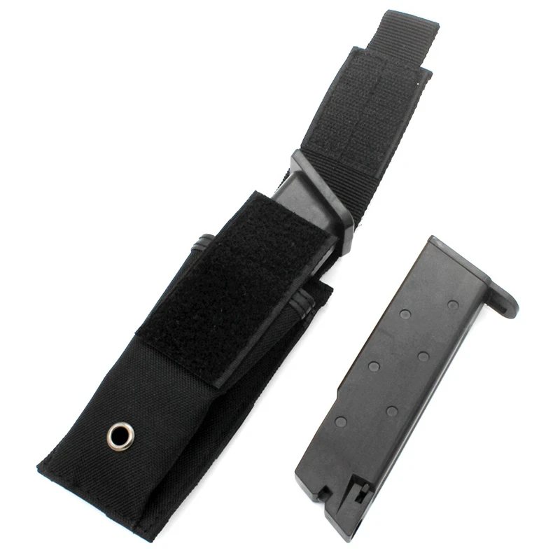 Tactical Molle Single Magazine Pouch 9mm Mag Holster Universal Pistol Mag Holster for G17 G19 M9 P226 Hunting Gear
