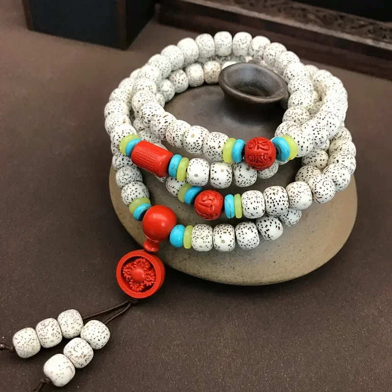 

Hainan xingyue Bodhi 108 Buddha beads hand string high-density shun bai Dry grinding Bodhi bracelet pendants wholesale