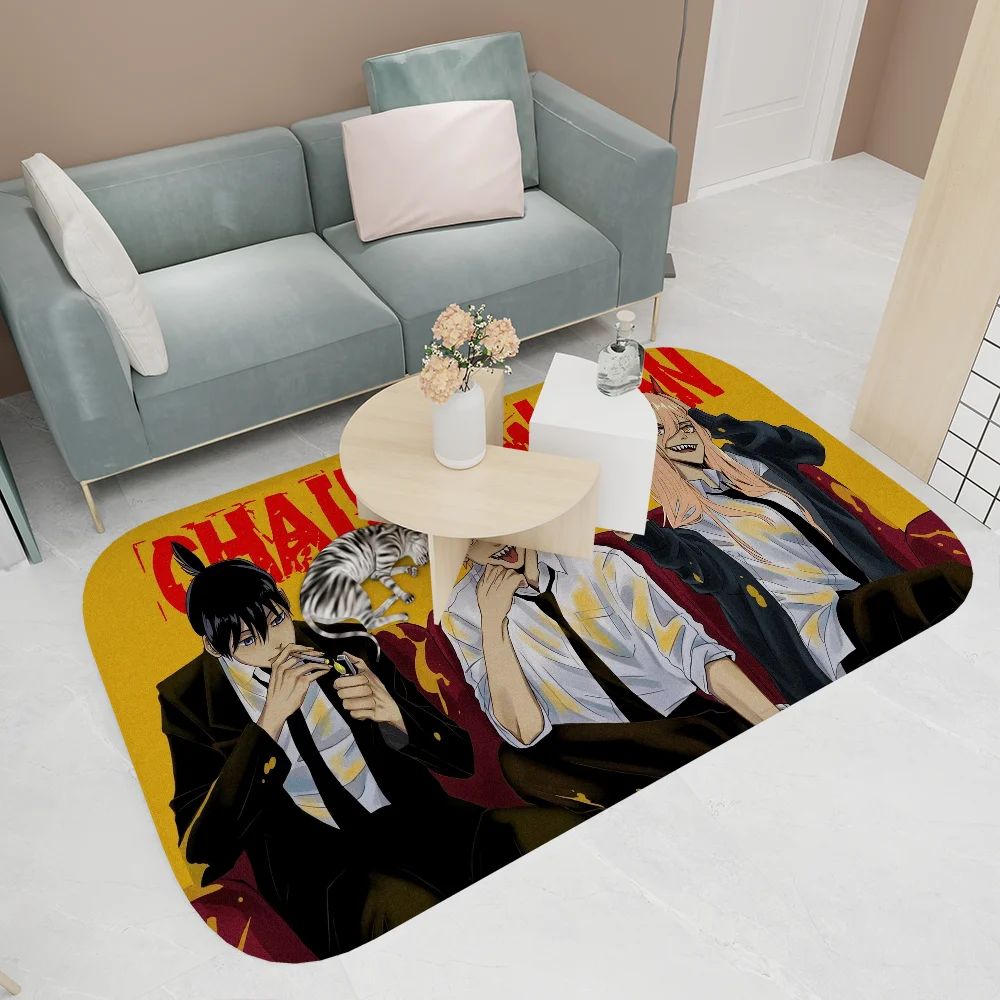 Chainsaw Man Room Mats Nordic Style Home Doormat Bathroom-Toilet Mats Bedroom Hotel Decor Mat 5