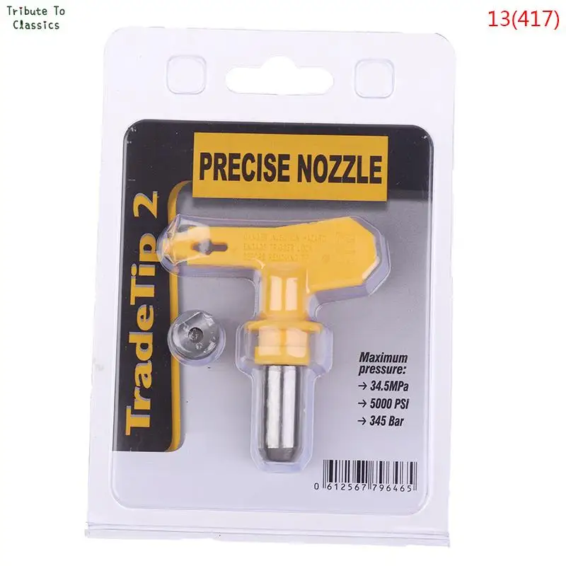 Yellow Series 5 Airbrush Nozzle For Painting Airless Paint Spray G Un Tip Powder Coating Portable Paint Sprayer Auto Repair Tool welding hard hat